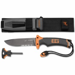 Überlebensmesser von Bear Grylls inkl. Zündstahl und Signalpfeife