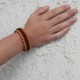 Survival & Überlebens - Notfall - Armband mit Pfeife, Feuerstein und Kompass