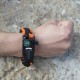 Survival & Überlebens - Notfall - Armband mit Pfeife, Feuerstein und Kompass