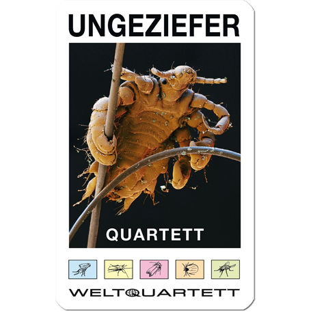 Das Ungeziefer Quartett - Die fiesesten Schädlinge in Garten, Haus und Haar auf 32 Spielkarten