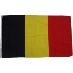 XXL Flagge Belgien 250 x 150 cm Fahne mit 3 Ösen 100g/m² Stoffgewicht Hissflagge Hiss