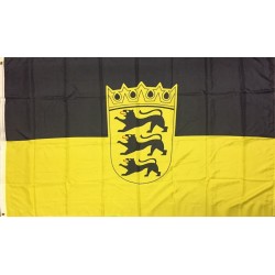 Flagge Baden-Württemberg 250 x 150cm Fahne mit 3 Ösen 100g/m² Stoffgewicht Hissflagge