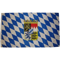 Flagge Bayern Wappen 250 x 150 cm Fahne mit 3 Ösen 100g/m² Stoffgewicht Hissflagge