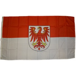 Flagge Brandenburg 250 x 150 cm Fahne mit 3 Ösen 100g/m² Stoffgewicht Hissflagge Hiss