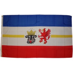 Flagge Mecklenburg-Vorpommern 250 x 150 cm Fahne mit 3 Ösen 100g/m² Stoffgewicht Hiss