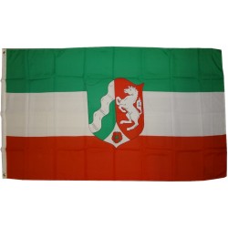 Flagge Nordrhein-Westfalen 250 x 150 cm Fahne mit 3 Ösen 100g/m² Stoffgewicht Hissen