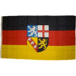 Flagge Saarland 250 x 150 cm Fahne mit 3 Ösen 100g/m² Stoffgewicht Hissflagge Hissen