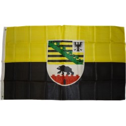 Flagge Sachsen-Anhalt 250 x 150 cm Fahne mit 3 Ösen 100g/m² Stoffgewicht Hissflagge