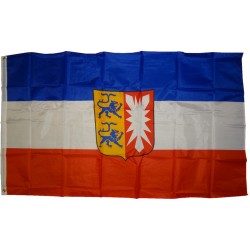 Flagge Schleswig-Holstein 250 x 150 cm Fahne mit 3 Ösen 100g/m² Stoffgewicht Hissen