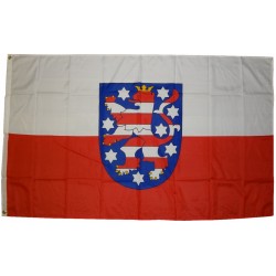 Flagge Thüringen 250 x 150 cm Fahne mit 3 Ösen 100g/m² Stoffgewicht Hissflagge Hissen