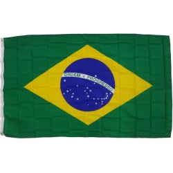 Flagge Brasilien 90 x 150 cm Fahne mit 2 Ösen 100g/m² Stoffgewicht Hissflagge f. Mast