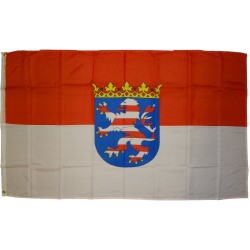 Flagge Hessen 90 x 150 cm Fahne mit 2 Ösen 100g/m² Stoffgewicht Hissflagge Hissen