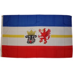 Flagge Mecklenburg-Vorpommern 90 x 150 cm Fahne mit 2 Ösen 100g/m² Stoffgewicht Hiss