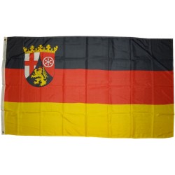 Flagge Rheinland-Pfalz 90 x 150 cm Fahne mit 2 Ösen 100g/m² Stoffgewicht Hissflagge