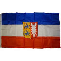 Flagge Schleswig-Holstein 90 x 150 cm Fahne mit 2 Ösen 100g/m² Stoffgewicht Hissflagge