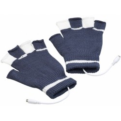 infactory beheizte USB Handschuhe beheizbar Handwärmer PC warme Finger Hände Computer
