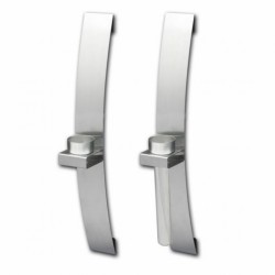 CHG Edelstahl Wandleuchter Wandkerzenhalter 2er Set Blumenhalter Teelichthalter
