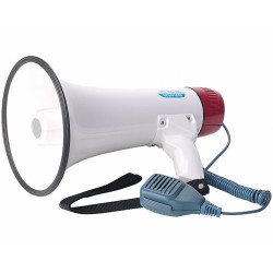 infactory Megafon mit Sirene und Musik 25Watt Megaphon Megaphone