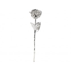 St. Leonhard echte Rose mit echtem Silber überzogen 28cm Echtsilber Überzug Liebe