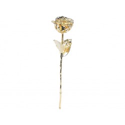 St. Leonhard Echte Rose mit echtem Gold veredelt 28cm Echtgold Überzug Liebe