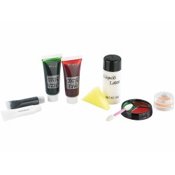 Pearl Latex-Schminkset für Grusel-Make-up 9-teilig Halloween Fasching Verkleidung