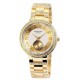 Excellanc 1523 Damen Armbanduhr Farbe gold Strasssteinen Metallarmband Damenuhr Uhr