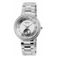 Excellanc 1524 Damen Armbanduhr Farbe silber Strasssteine Metallarmband Damenuhr Uhr