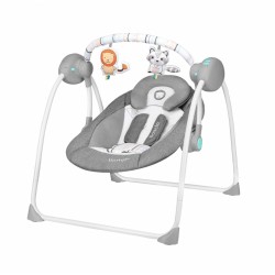 Lionelo Ruben türkis Babyschaukel Schaukel Wippe Babywippe mit Moskitonetz 0-12 kg
