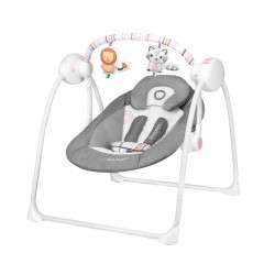 Lionelo Ruben pink Babyschaukel Schaukel Wippe Babywippe mit Moskitonetz 0-12 kg