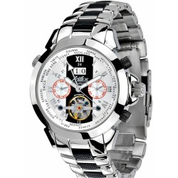 Zeitlos ZL-ES-10 B Automatik Herrenuhr Armbanduhr Exzellent Beast Farbe silber