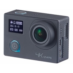 Somikon 4K-Action-Cam UHD 2 Displays 16-MP-Sony-Sensor, IP68, Nachtsicht, Bewegungserkennung, Dashcam