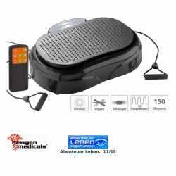 newgen medicals 3in1 Rüttelplatte Vibrationsplatte mit Expander Abnehmen Muskelaufbau schlank werden