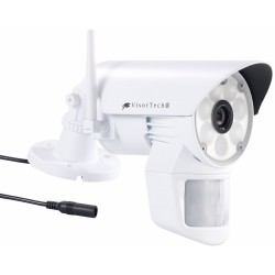 VisorTech Überwachungskamera DSC-720.led weiß mit LED-Licht und PIR-Sensor