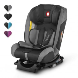 Lionelo Sander Kindersitz mit ISOFIX, Autokindersitz ab Geburt, Gruppe 0+ 1 2 3 (0-36kg) grau, schwarz oder türkis