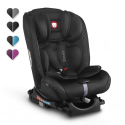 lionelo Kindersitz Sander in schwarz mit ISOFIX 0-36 kg Autositz Drehsitz Reboarder