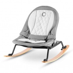 Lionelo Rosa Babywippe Babyschaukel grau schwarz Wippe Schaukelstuhl drehbar