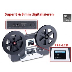 Somikon HD-XL-Film-Scanner & -Digitalisierer Super 8 und 8 mm alte Filme digitalisieren Filmscanner