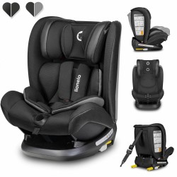 Lionelo Oliver schwarz Kindersitz 9-36kg Kindersitz Isofix Top Tether Seitenschutz 5 Punkt Gurt