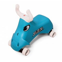 SLEX RodeoBull Rutschfahrzeug in blau Kinder Rutschauto ABEC 3 Longboard Rollen bis 35kg