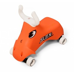 SLEX RodeoBull Rutschfahrzeug in orange Kinder Rutschauto ABEC 3 Longboard Rollen bis 35kg