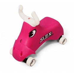 SLEX RodeoBull Rutschfahrzeug in pink Kinder Rutschauto ABEC 3 Longboard Rollen bis 35kg
